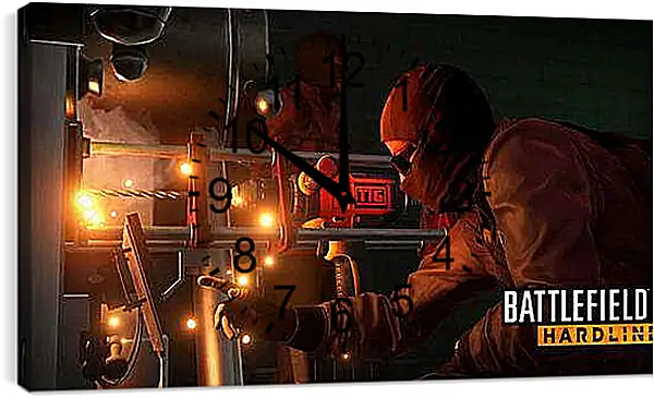 Часы картина - Battlefield: Hardline