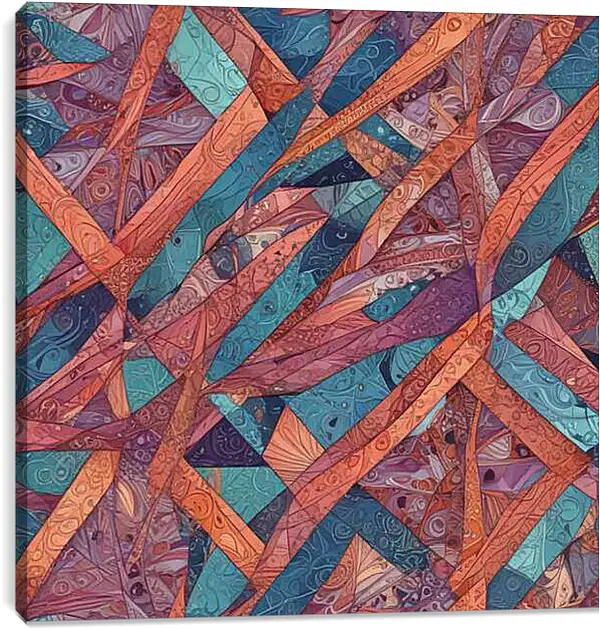 Постер на подрамнике - Вибрация абстрактной живописи