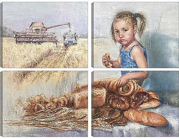 Модульная картина - Праздник хлеба