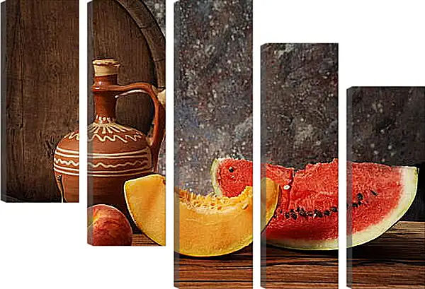 Модульная картина - Дыня и арбуз