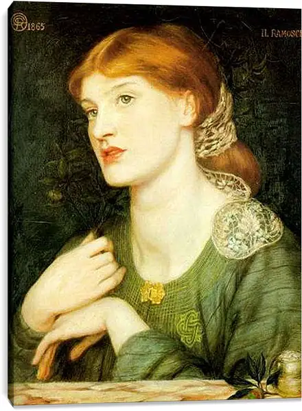 Постер на подрамнике - Il Ramoscello. Данте Габриэль Россетти