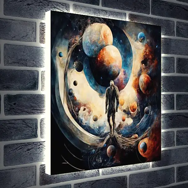 Лайтбокс световая панель - Путешественник по мирам 2