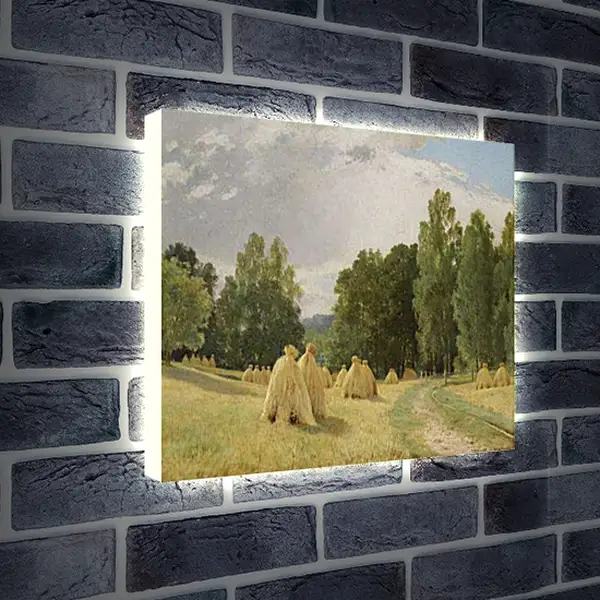 Лайтбокс световая панель - Стога Преображенское. Иван Шишкин