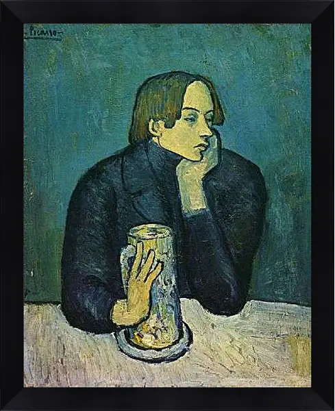 Картина в раме - Портрет Сабартеса. Пабло Пикассо