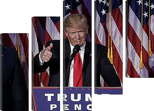 Модульная картина - Дональд Трамп 45-й президент США