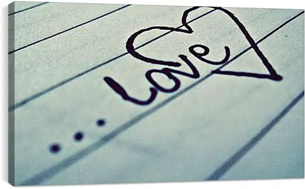 Постер на подрамнике - Любовь