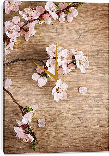 Часы картина - Ветка сакуры