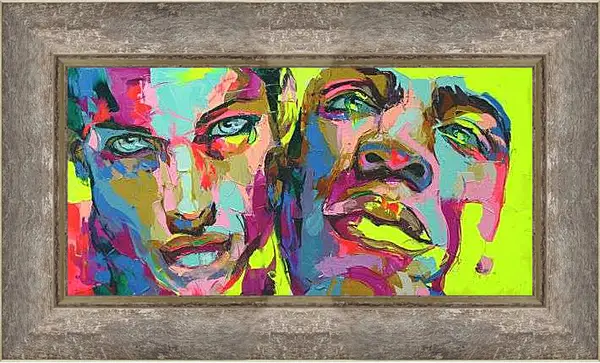 Картина в раме - Молодые парни