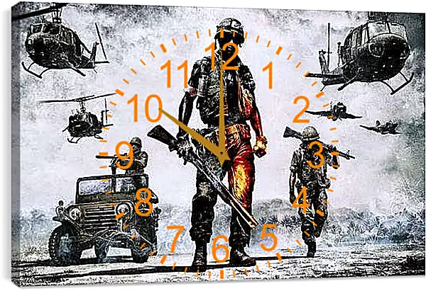 Часы картина - Battlefield: Bad Company 2