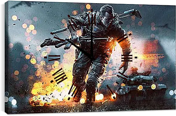 Часы картина - Battlefield 4