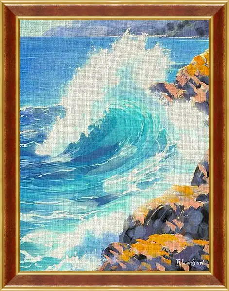 Картина в раме - Wave 1