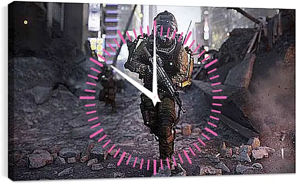 Часы картина - Call Of Duty: Advanced Warfare