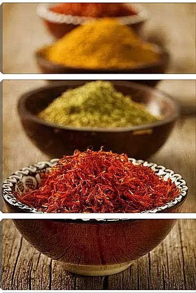 Модульная картина - Ассорти специй. Восточный базар.