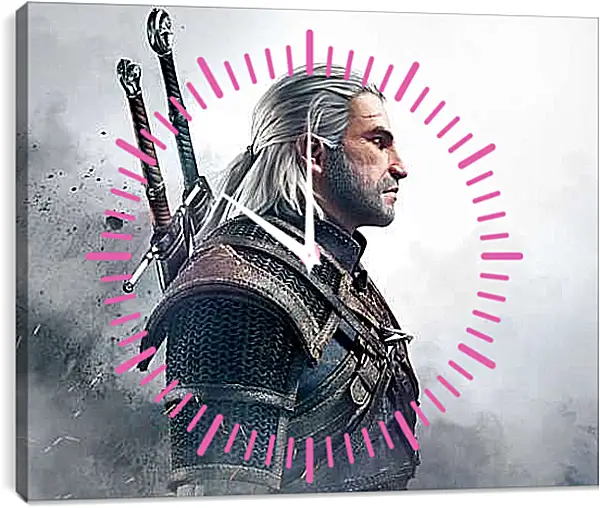 Часы картина - The Witcher 3 (Ведьмак), Геральт перед боем