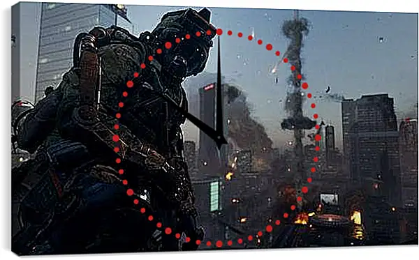 Часы картина - Call Of Duty: Advanced Warfare