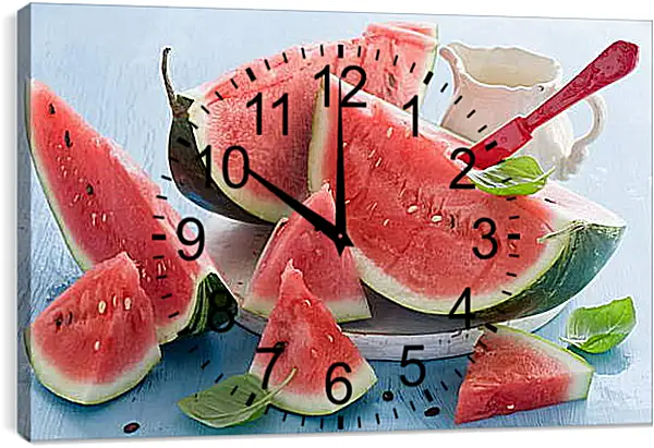 Часы картина - Арбуз
