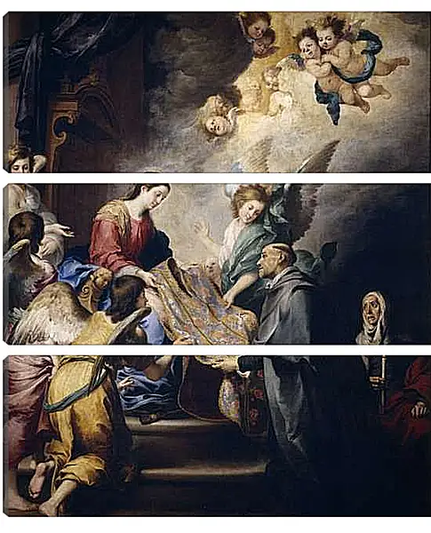 Модульная картина - Риза Святого Ильдефонсо. Бартоломе Эстебан Мурильо