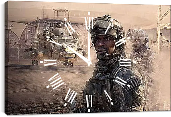 Часы картина - Call Of Duty 4: Modern Warfare