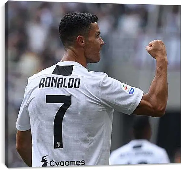 Постер на подрамнике - Криштиану Роналду в Ювентусе