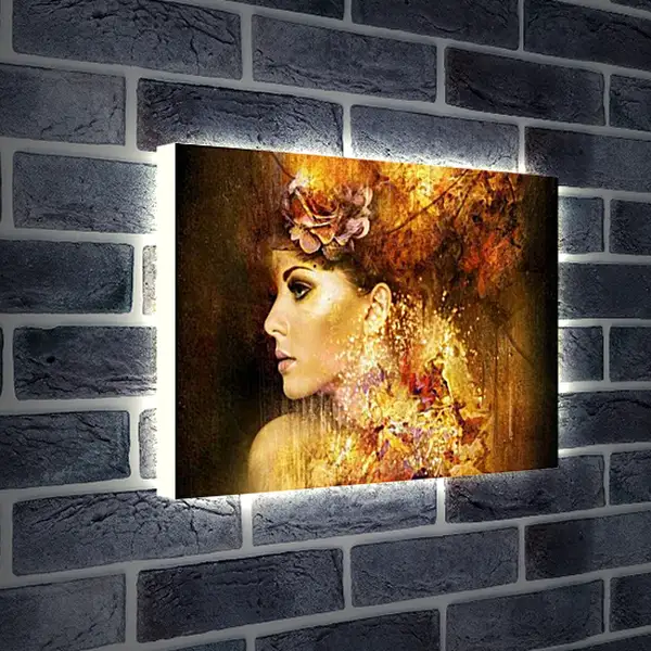 Лайтбокс световая панель - Девушка