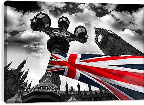 Постер на подрамнике - Биг-Бен ( Big Ben). Лондон. Англия.