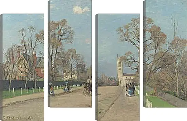 Модульная картина - The Avenue, Sydenham. Камиль Писсарро