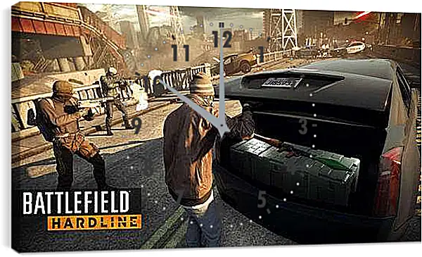 Часы картина - Battlefield: Hardline