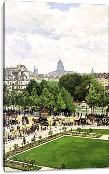 Постер на подрамнике - Garden of the Princess. Клод Моне