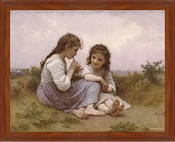 Картина в раме - Idylle Enfantine - Идиллия детства. Адольф Вильям Бугро