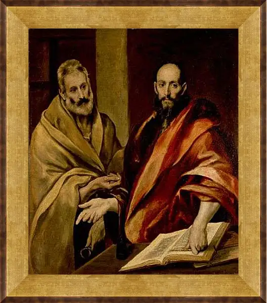 Картина в раме - Sts Peter and Paul. Эль Греко