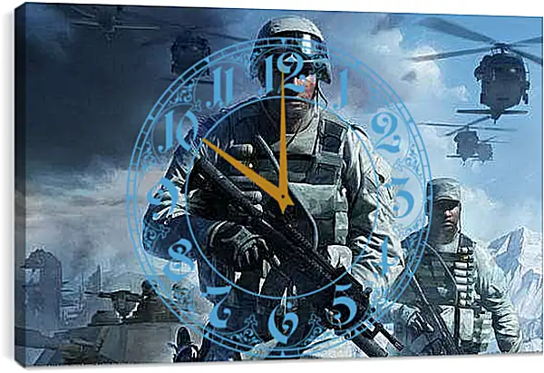 Часы картина - Battlefield: Bad Company 2