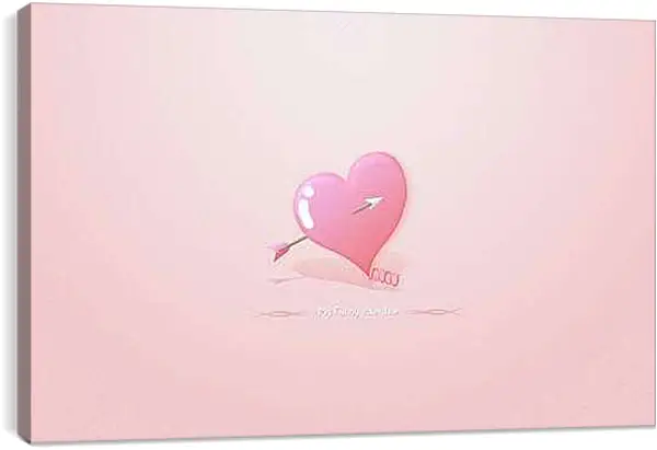 Постер на подрамнике - Любовь