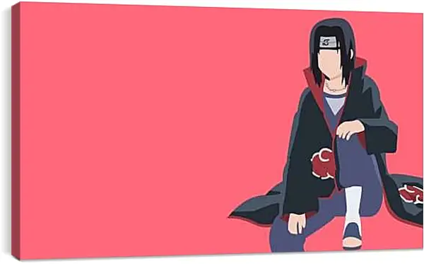 Постер на подрамнике - Итачи минимализм