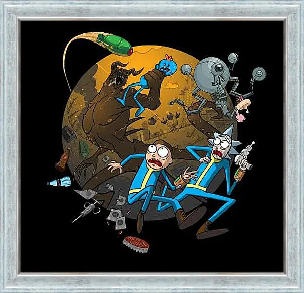 Картина в раме - Рик и Морти