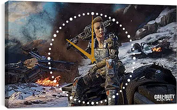 Часы картина - Call Of Duty: Black Ops III