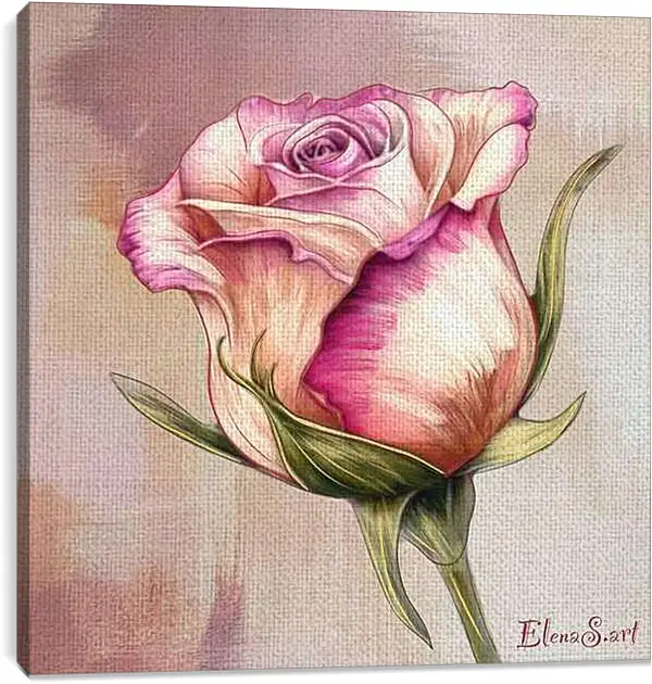 Постер на подрамнике - Rose 3