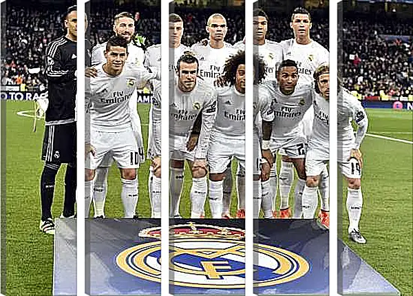 Модульная картина - Фото перед матчем ФК Реал Мадрид. FC Real Madrid