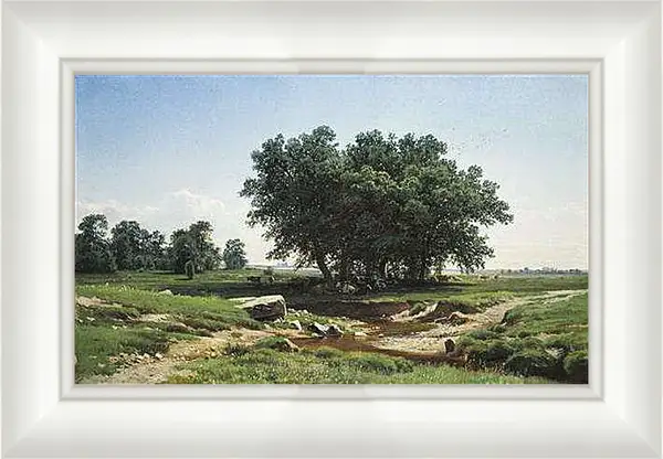 Картина в раме - Дубки. Иван Шишкин