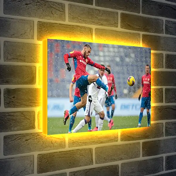 Лайтбокс световая панель - Удар Влашича. ФК ЦСКА Москва. FC CSKA Moscow
