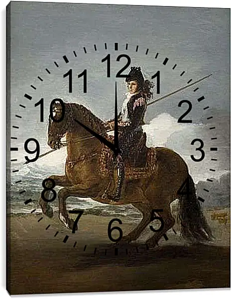 Часы картина - A Picador. Франсиско Гойя
