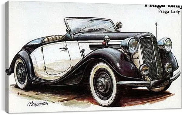 Постер на подрамнике - Ретро автомобиль