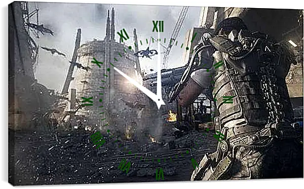 Часы картина - Call Of Duty: Advanced Warfare