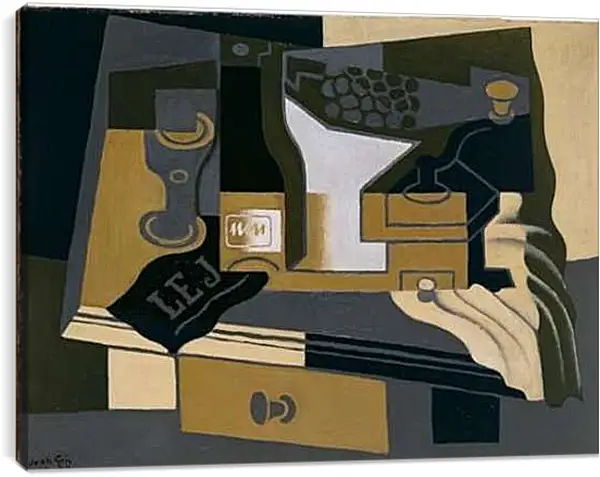 Постер на подрамнике - Le moulin a cafe. Хуан Грис