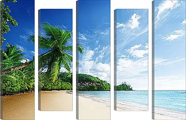 Модульная картина - Дикий пляж