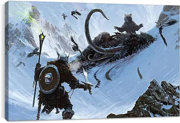 Постер на подрамнике - The Elder Scrolls V: Skyrim
