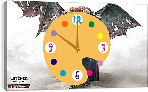 Часы картина - The Witcher 3 (Ведьмак, Кровь и Вино), Геральт