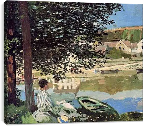 Постер на подрамнике - The River. Клод Моне