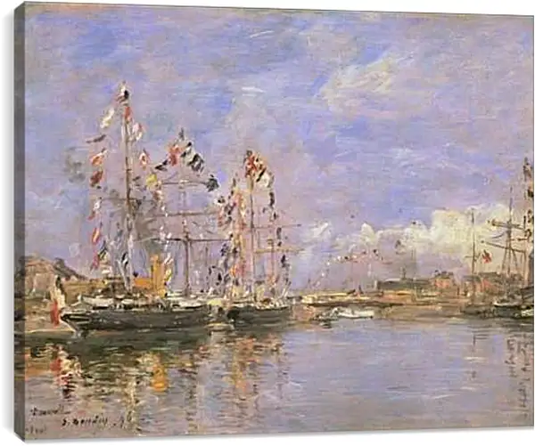 Постер на подрамнике - Deauville. Эжен Буден