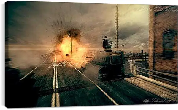 Постер на подрамнике - World Of Tanks