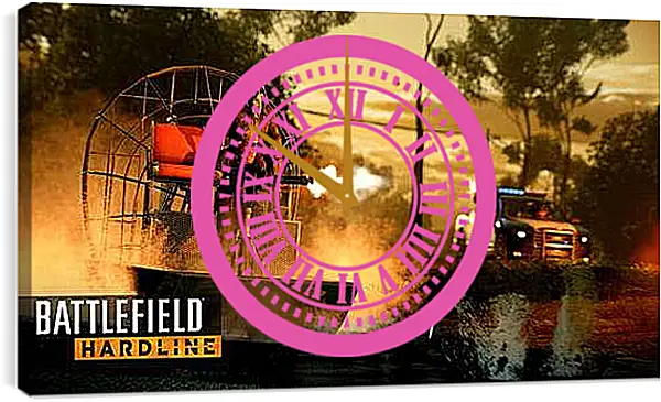 Часы картина - Battlefield: Hardline